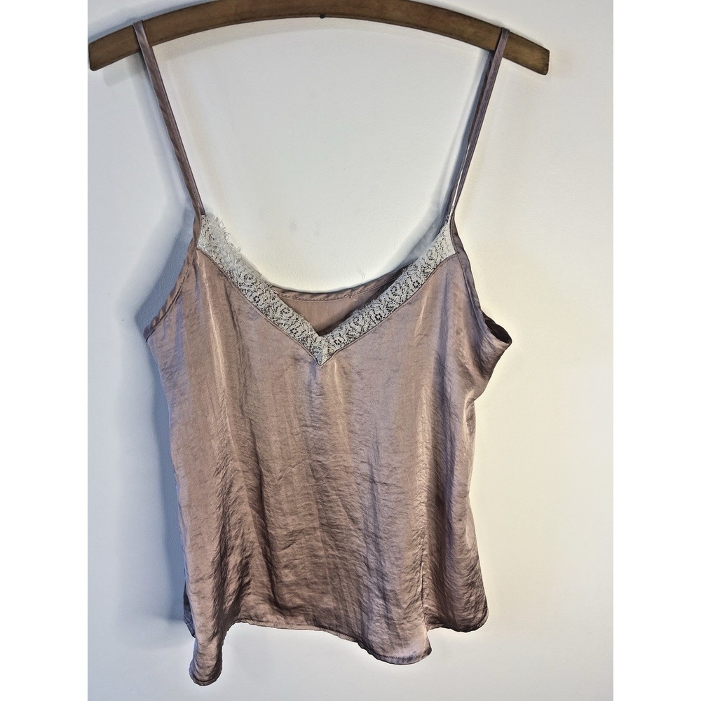 Vintage Y2K Pink Camisole Women S USA‎ Coquette Slinky Minimal Lace Tank Fairy